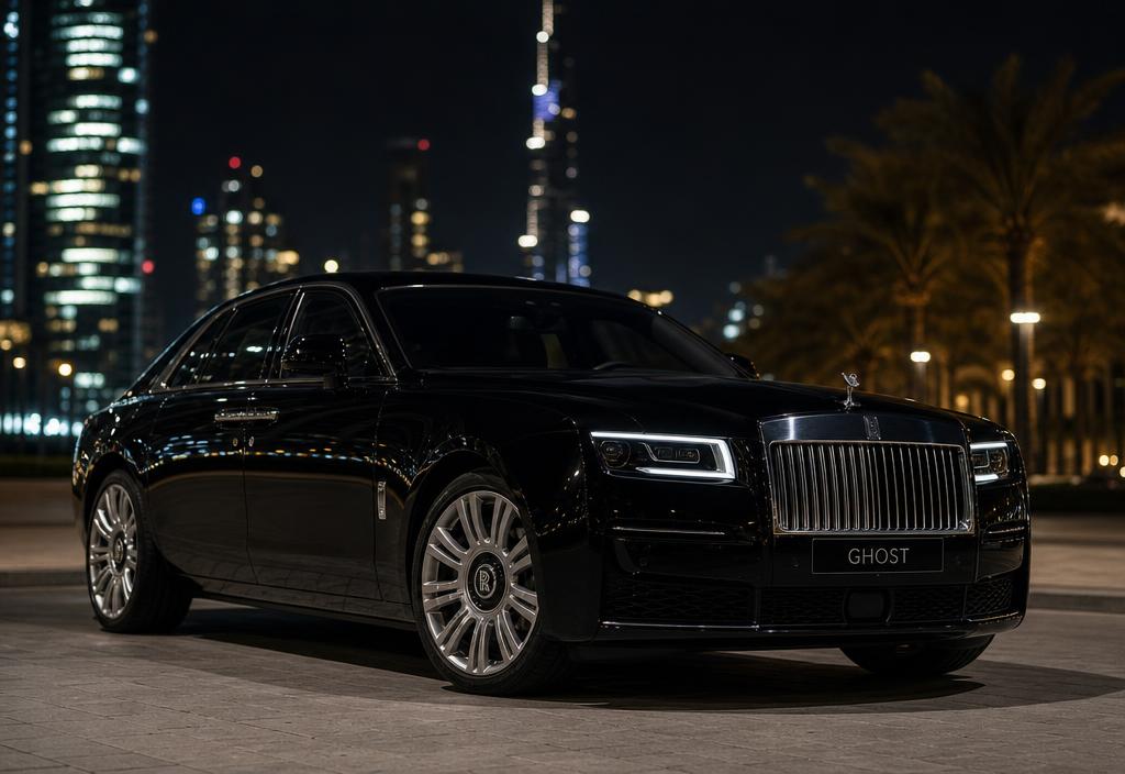 Rolls-Royce Ghost luxury chauffeur car in Dubai