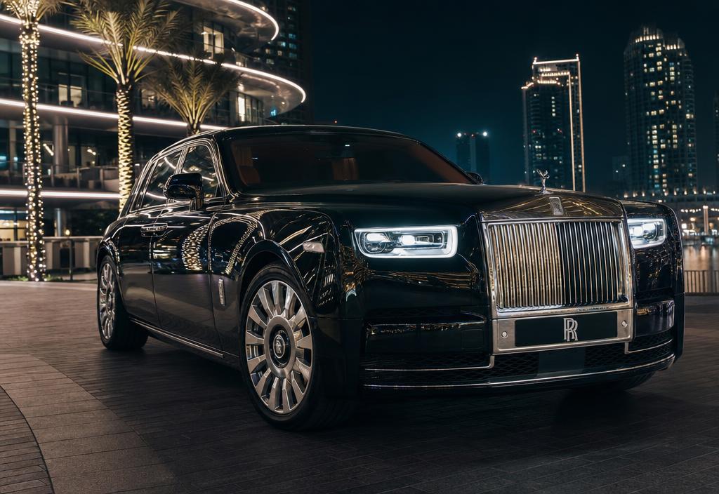 Rolls-Royce Phantom Series 2 luxury chauffeur car in Dubai